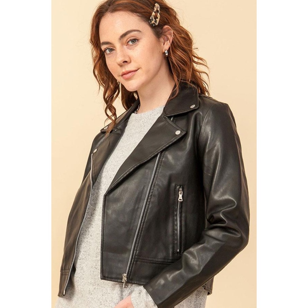 Faux Leather Jacket